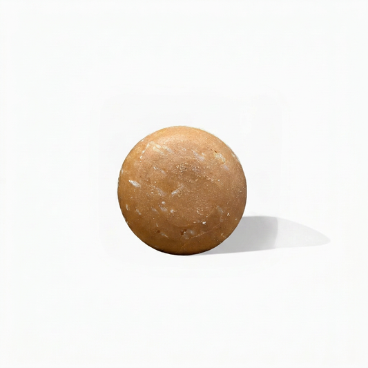 Pumpkin Shampoo Bar on a near-white background with a soft shadow