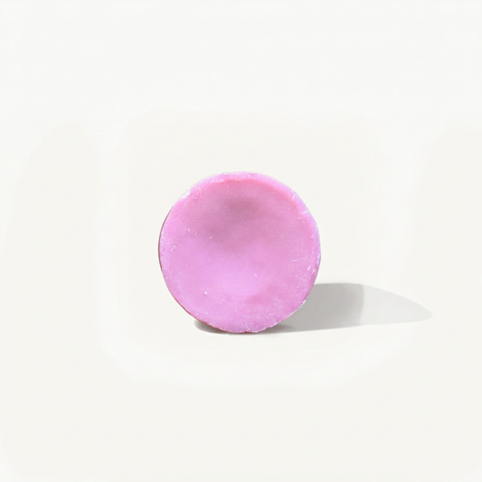Strawberry Sugar Conditioner Bar on a near-white background with a soft shadow